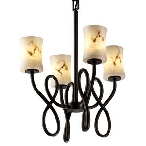 LumenAria Capellini Hourglass Chandelier by Justice Design Group - Starlight Lighting USA and Canada